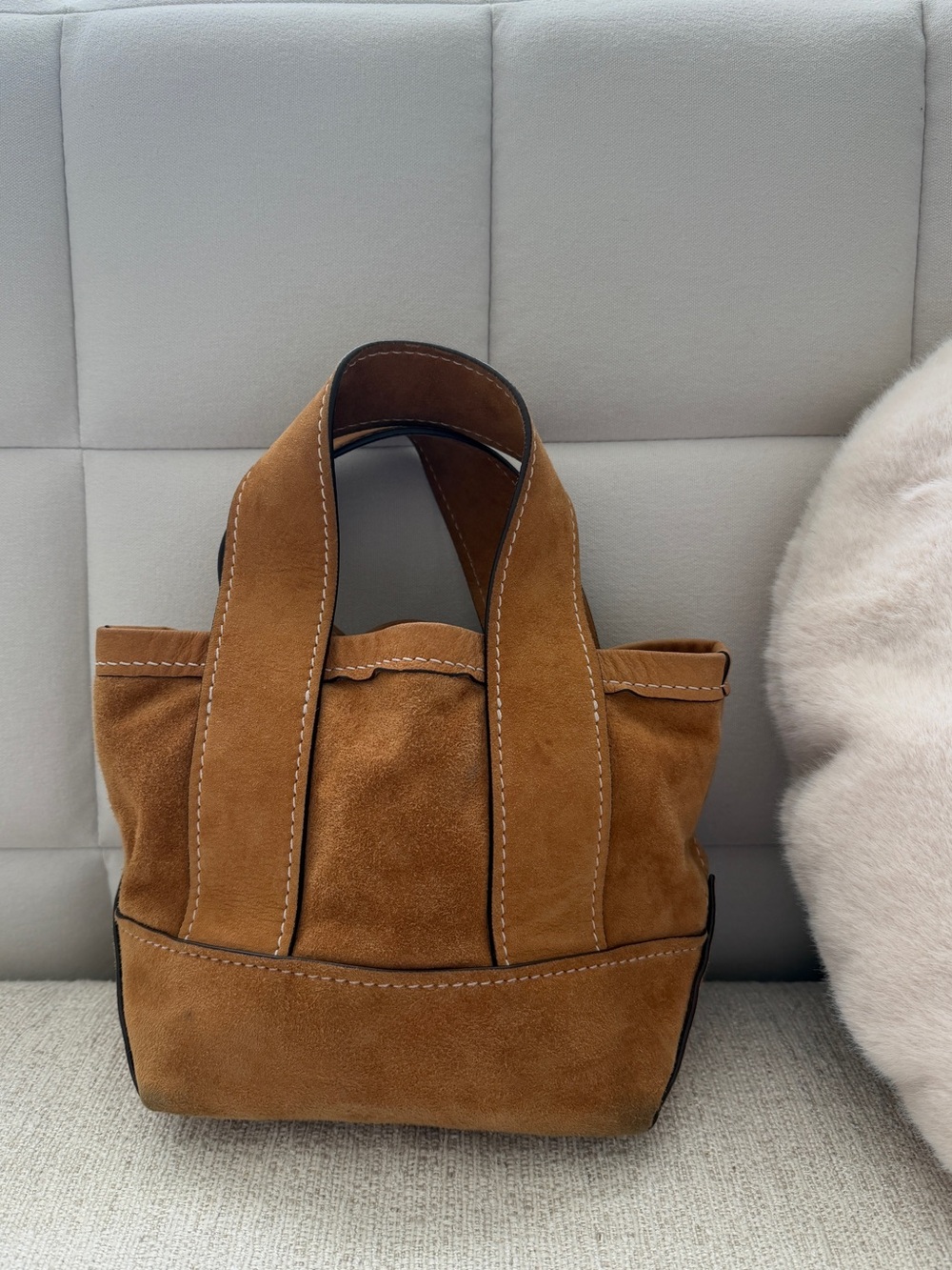 Rare Doen Lilou Mini Suede Tote Bag